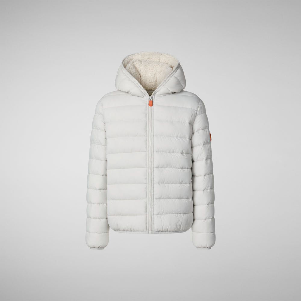 Save the duck PIUMINO ANIMAL FREE BAMBINA LECI GRIGIO NEBBIA