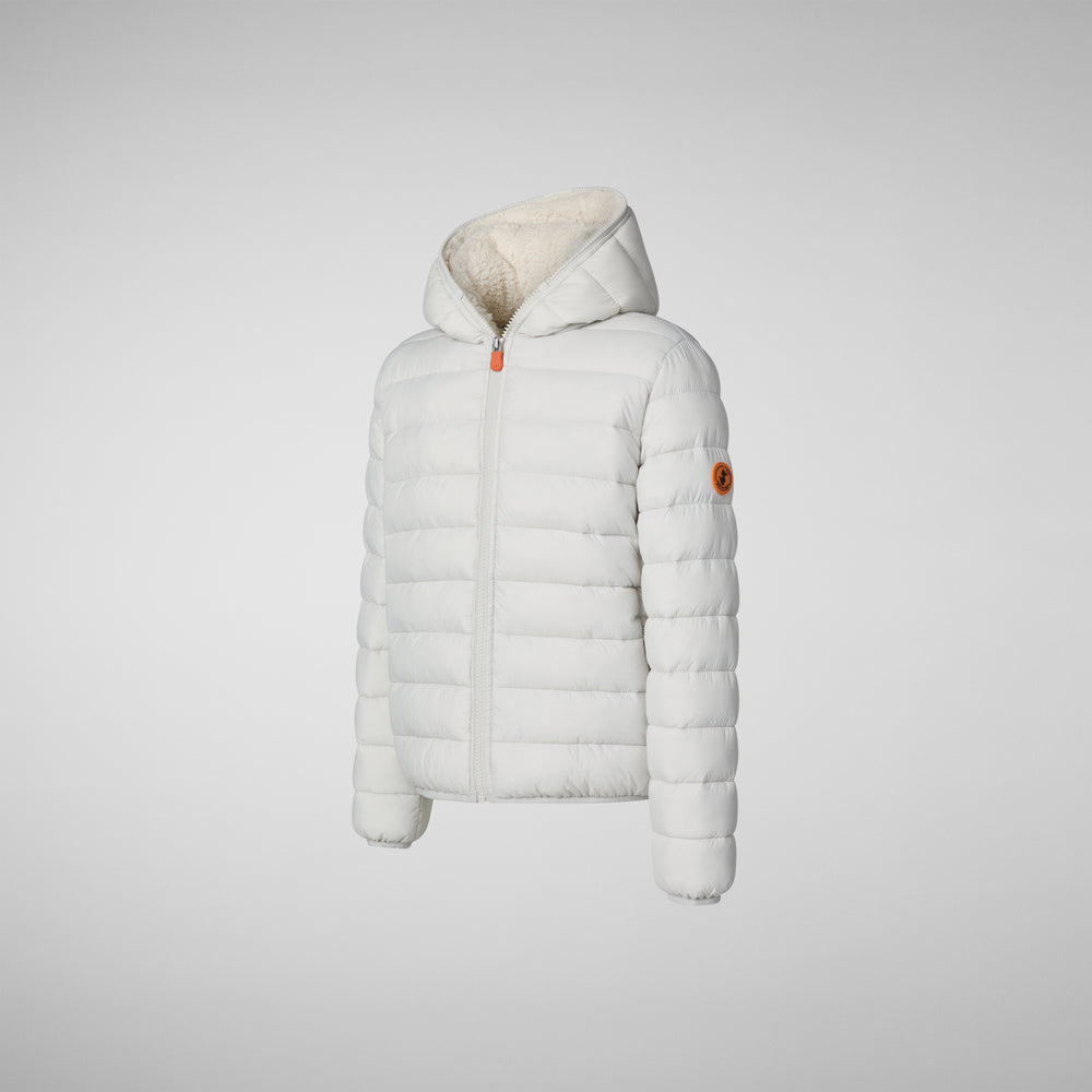 Save the duck PIUMINO ANIMAL FREE BAMBINA LECI GRIGIO NEBBIA Nuova