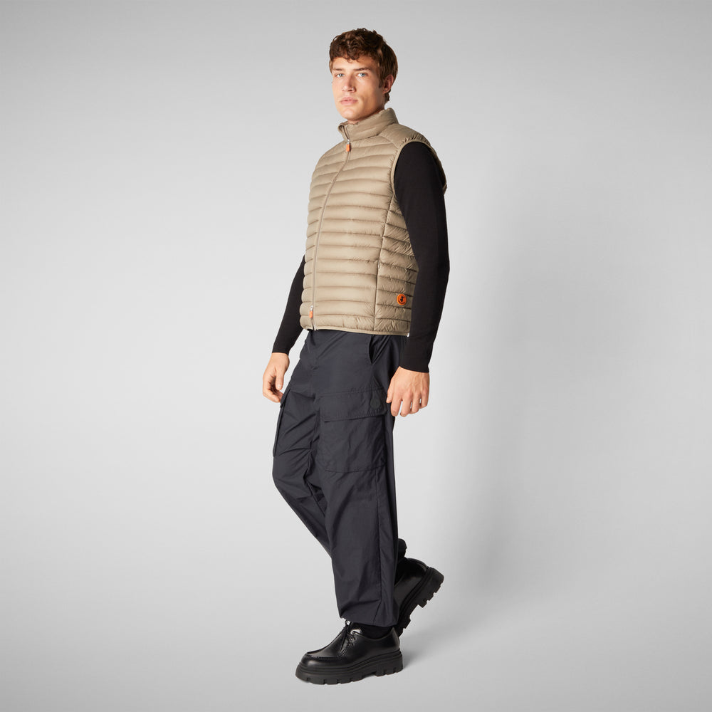 Save the duck Gilet imbottito uomo Adam Grigio elefante Soddisfazione Garantita