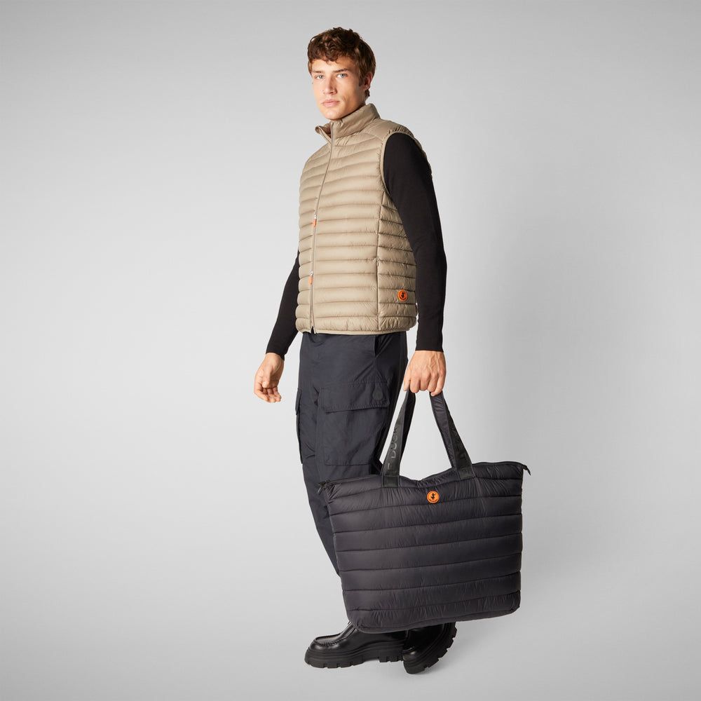 Save the duck Gilet imbottito uomo Adam Grigio elefante Soddisfazione Garantita