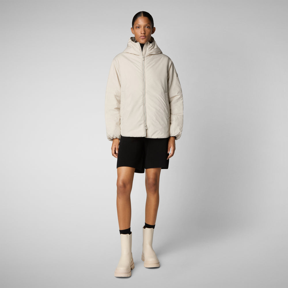 Save the duck CAPPOTTO CON CAPPUCCIO NIAZ RAINY BEIGE