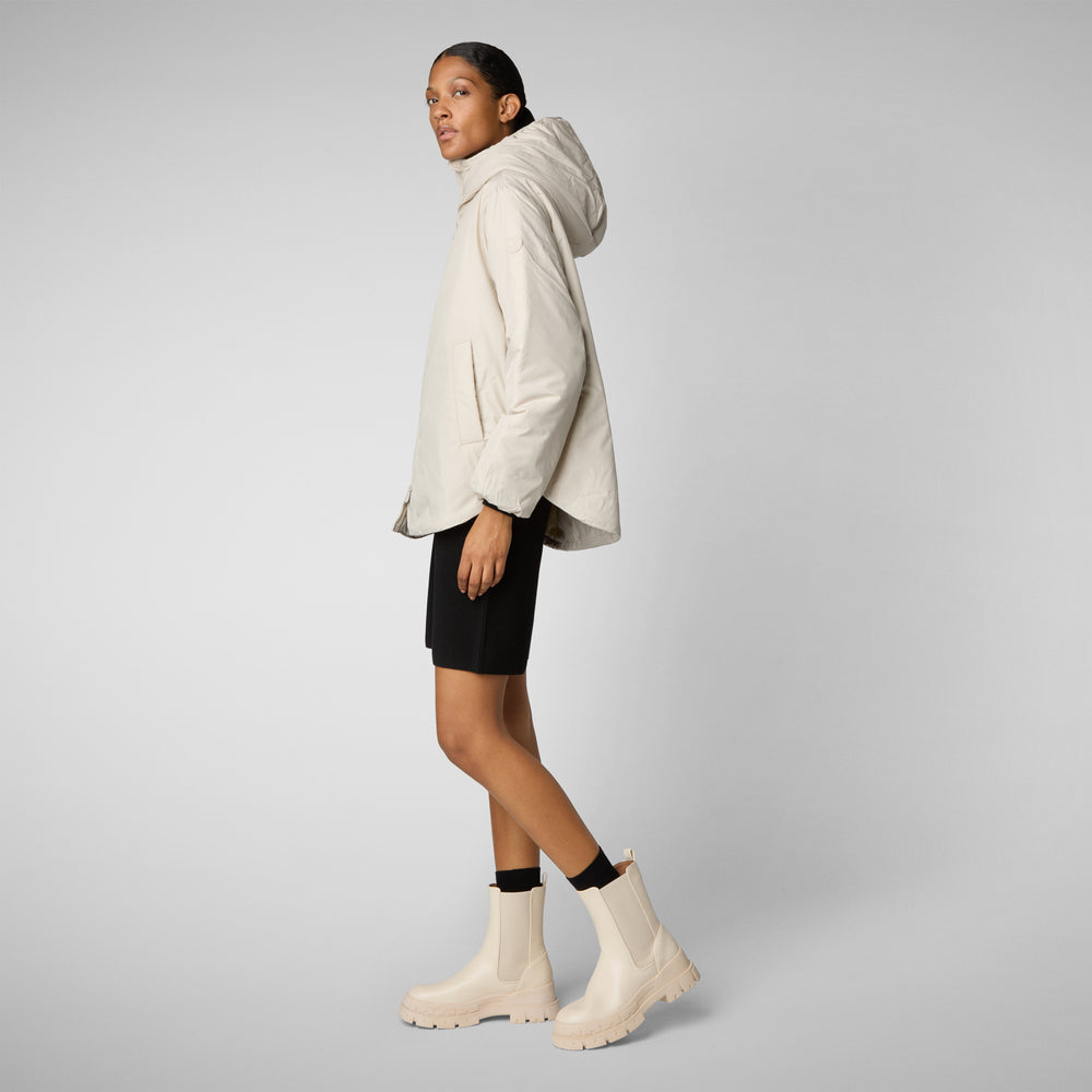 Save the duck CAPPOTTO CON CAPPUCCIO NIAZ RAINY BEIGE Negozi Online