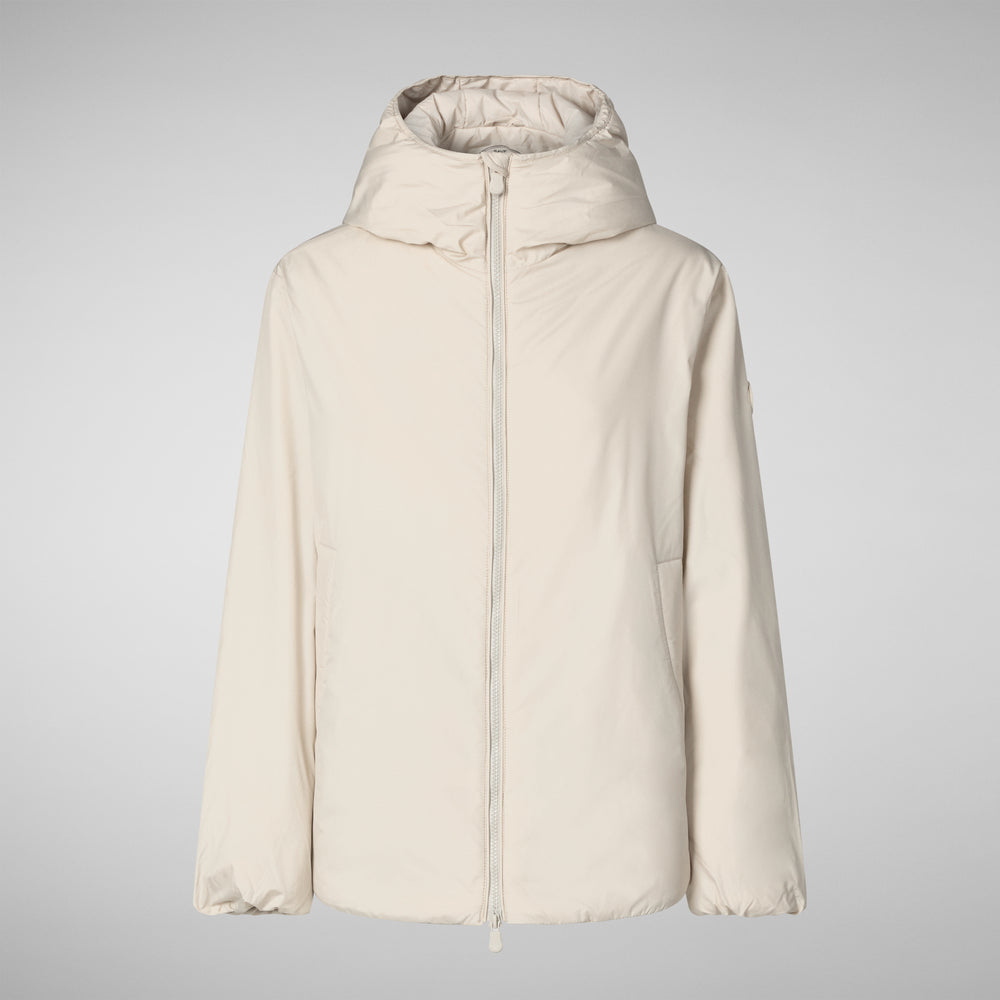 Save the duck CAPPOTTO CON CAPPUCCIO NIAZ RAINY BEIGE Negozi Online