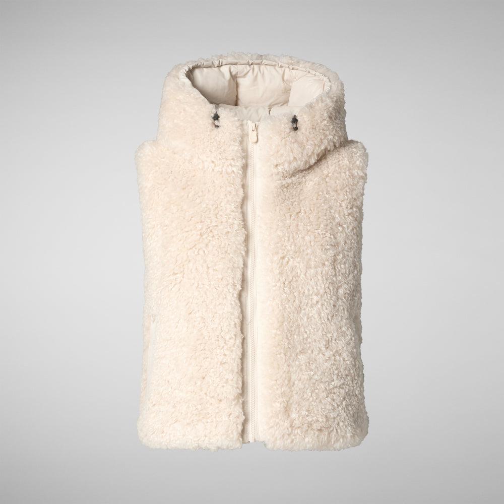 Save the duck GILET CON CAPPUCCIO DONNA KLARA BEIGE Promozione Limitata