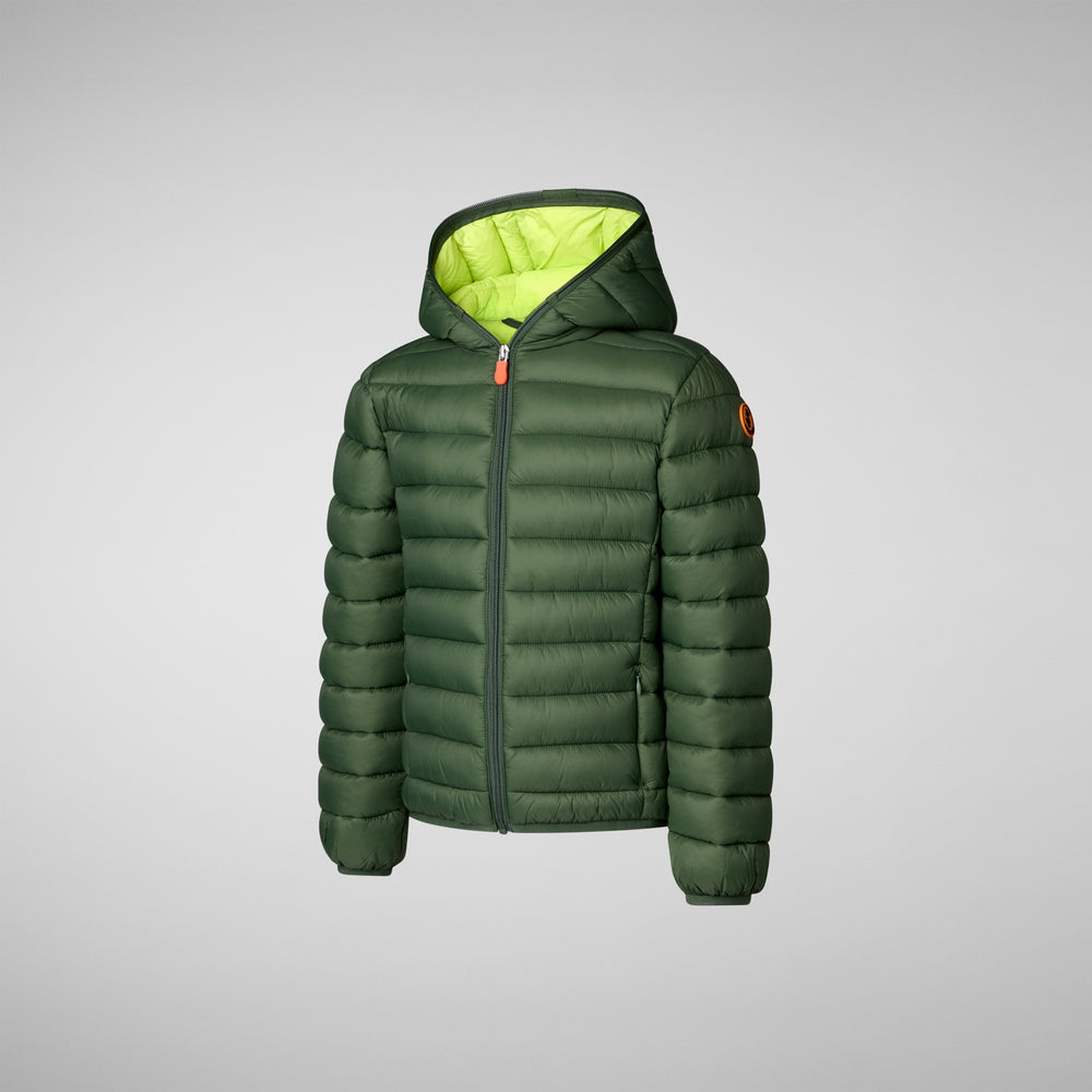 Save the duck PIUMINO ANIMAL FREE BAMBINO DONY VERDE TIMO Saldi Di Fabbrica