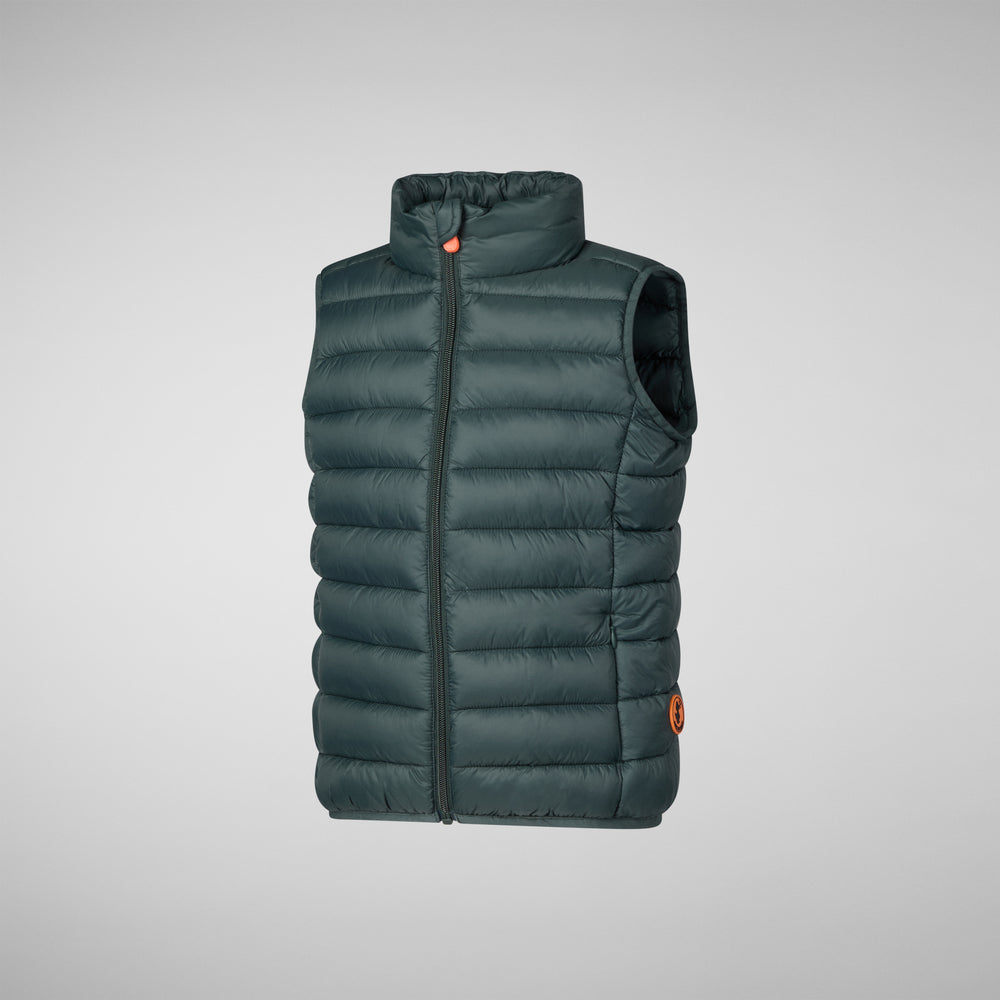 Save the duck GILET UNISEX BAMBINO ANDY VERDE NERO Negozio