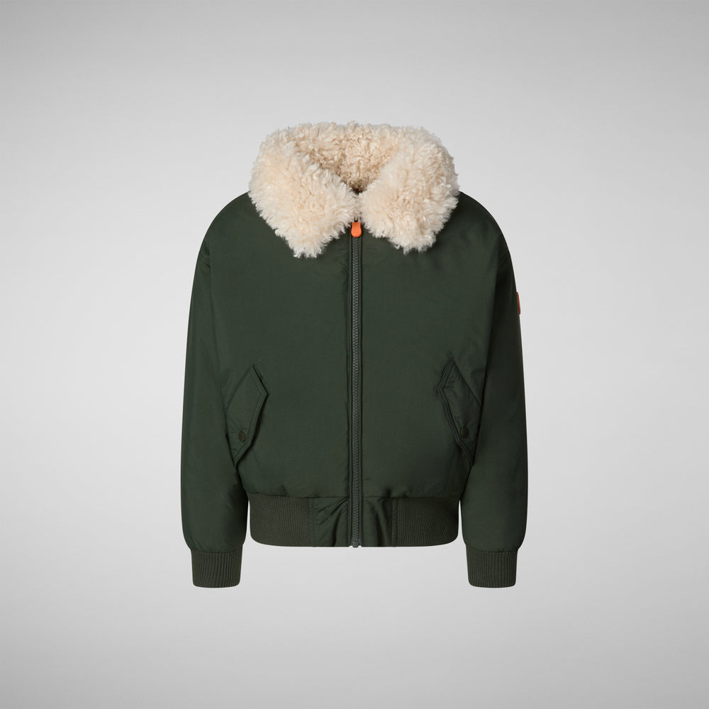Save the duck GIACCA BOMBER DRAVEN IN LAND GREEN In Saldo