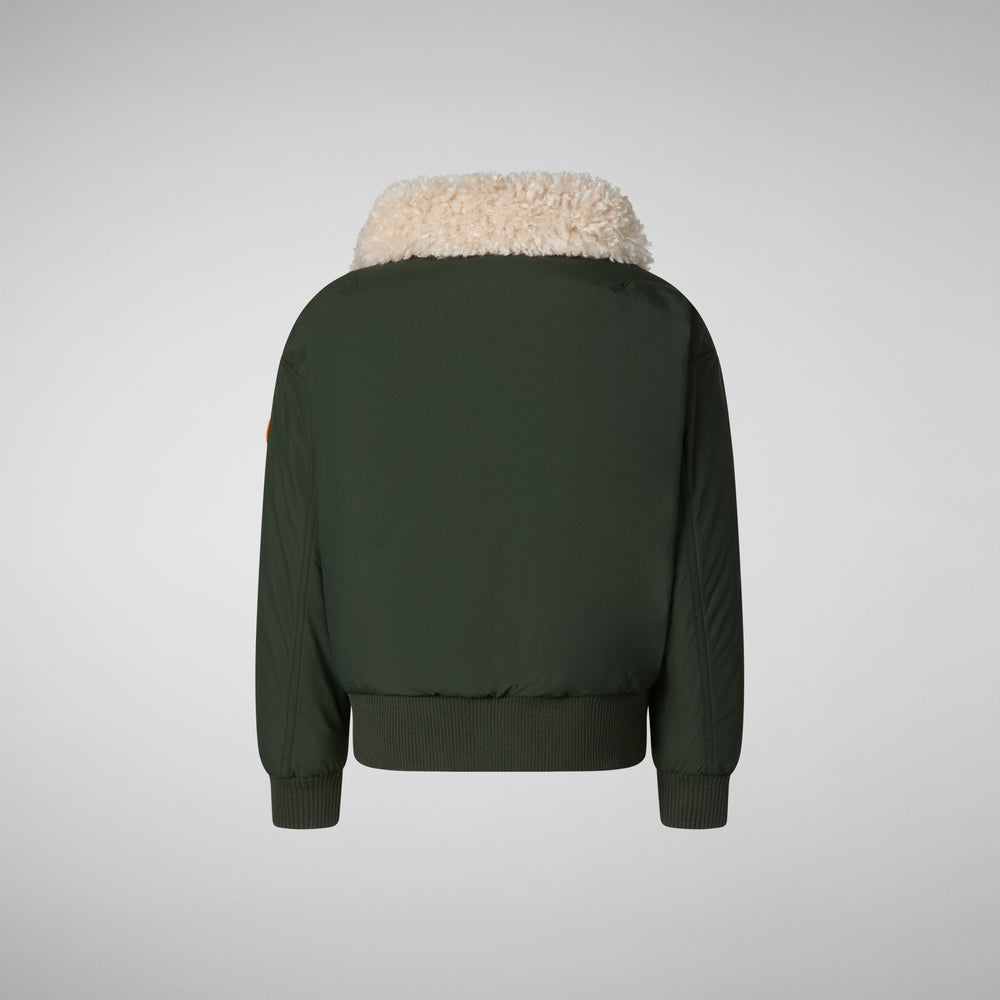 Save the duck GIACCA BOMBER DRAVEN IN LAND GREEN In Saldo