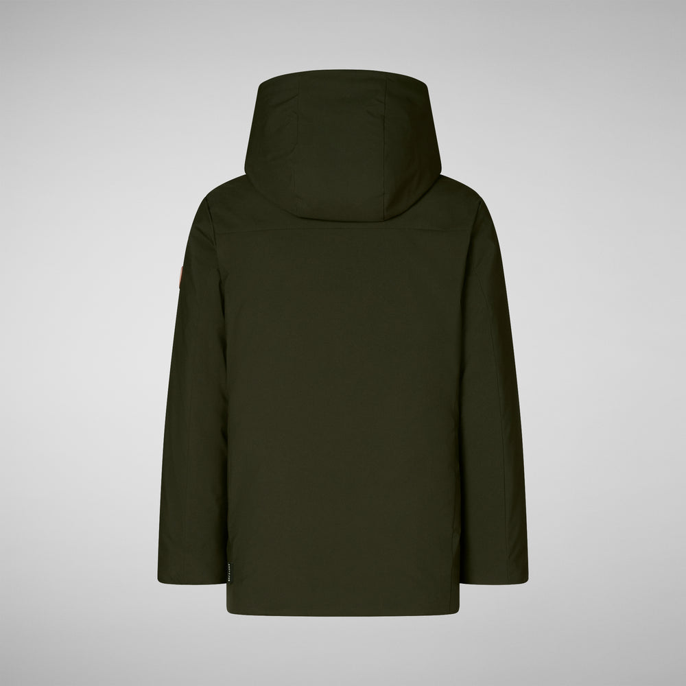 Save the duck PARKA CON CAPPUCCIO BAMBINO ALBI VERDE Moda