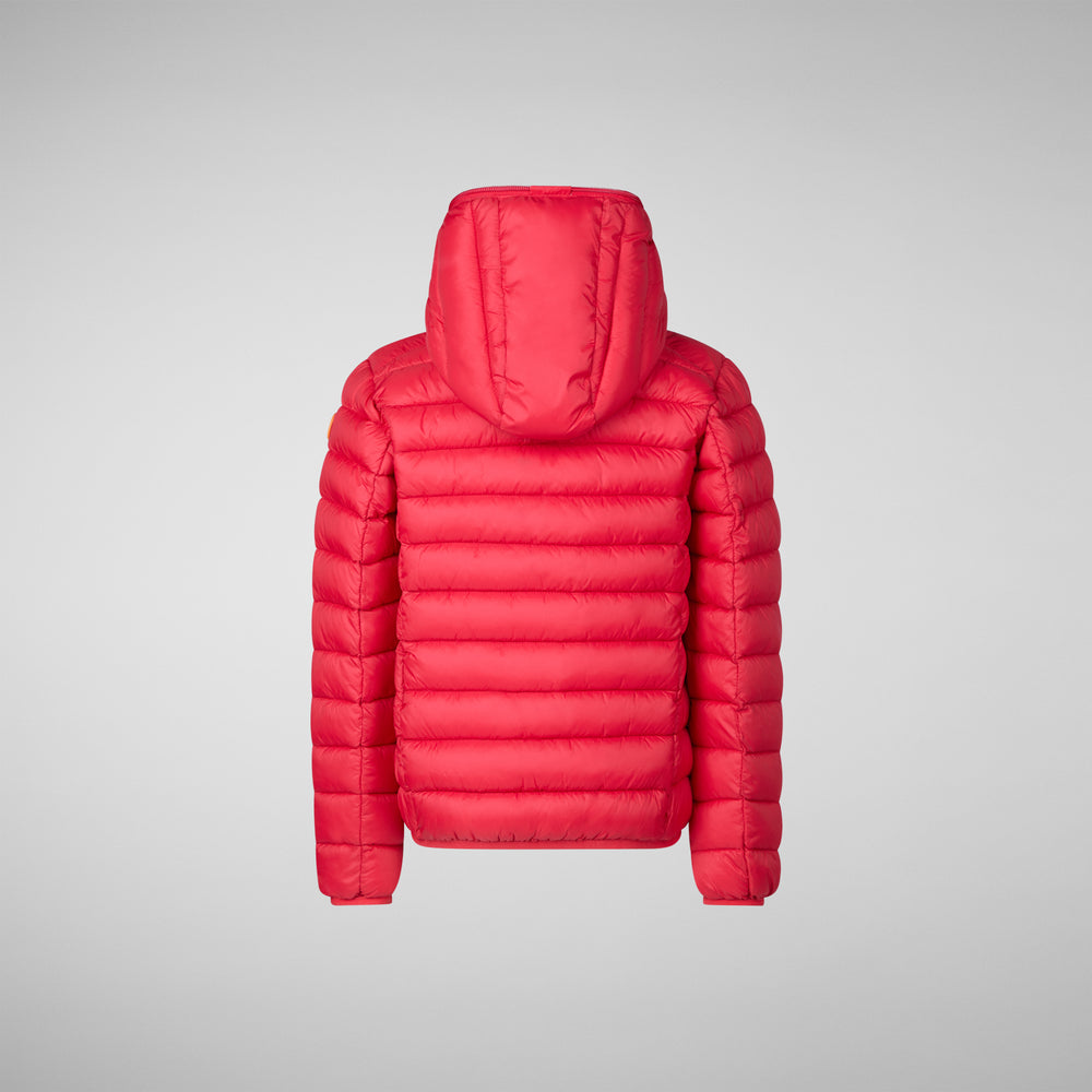 Save the duck PIUMINO ANIMAL FREE BAMBINO DONY ROSSO SCURO 2025
