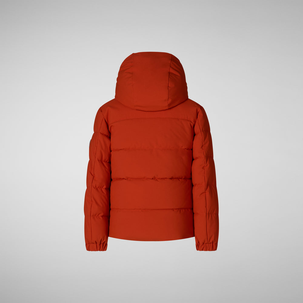 Save the duck PARKA CON CAPPUCCIO BAMBINO KLAUS ARANCIONE In Linea