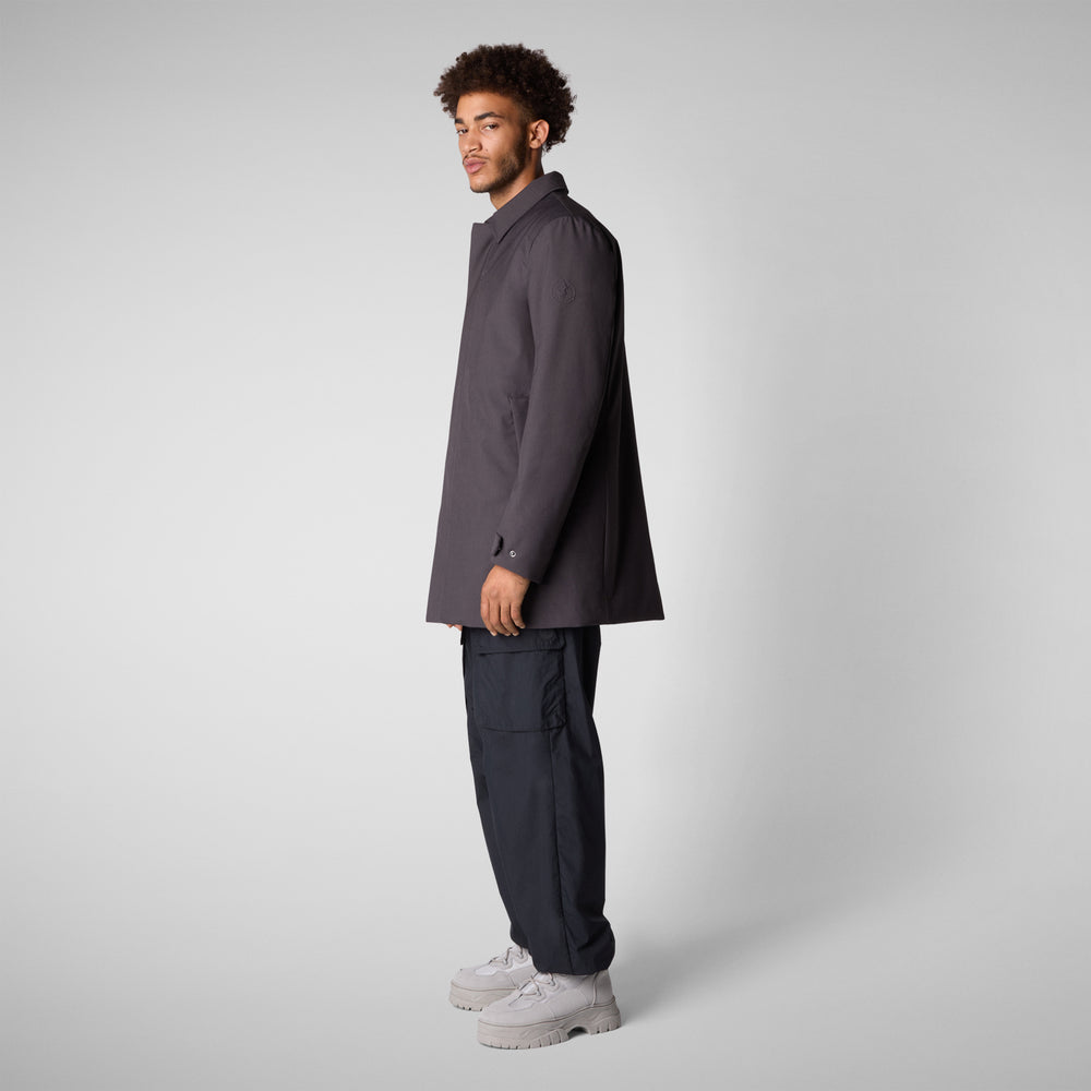 Save the duck PIUMINO ANIMAL FREE UOMO SAM CHARCOAL GREY Spedizione Gratuita