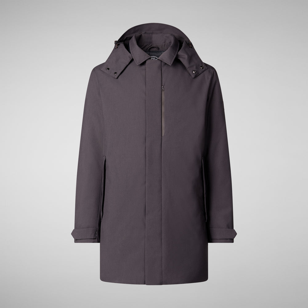 Save the duck PIUMINO ANIMAL FREE UOMO SAM CHARCOAL GREY Spedizione Gratuita