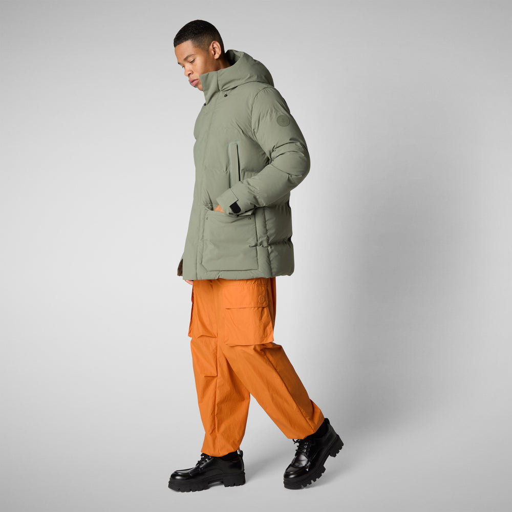 Save the duck PARKA UOMO QUINLAN IN SWAMP GREEN Qualità Garantita