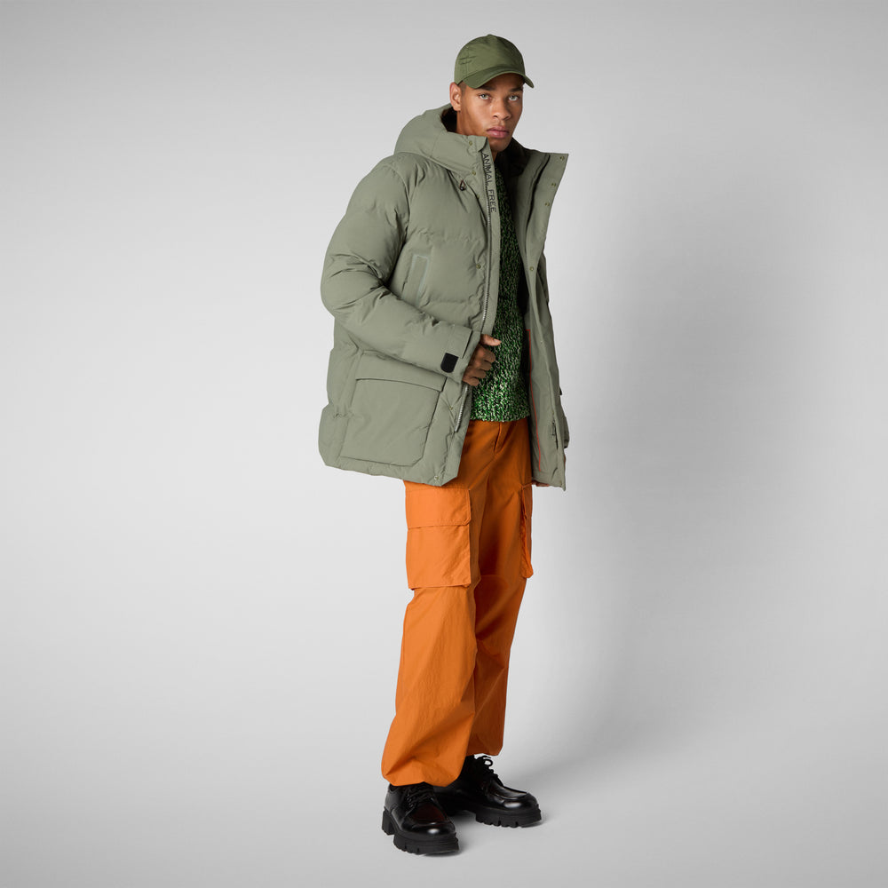 Save the duck PARKA UOMO QUINLAN IN SWAMP GREEN Qualità Garantita