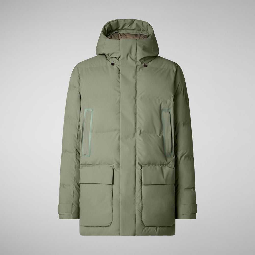 Save the duck PARKA UOMO QUINLAN IN SWAMP GREEN Qualità Garantita