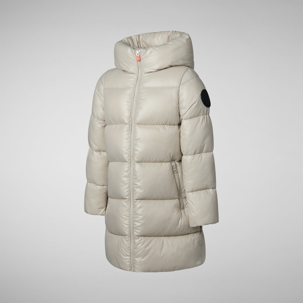 Save the duck PIUMINO ANIMAL FREE BAMBINA MILLIE RAINY BEIGE Affare Del Giorno