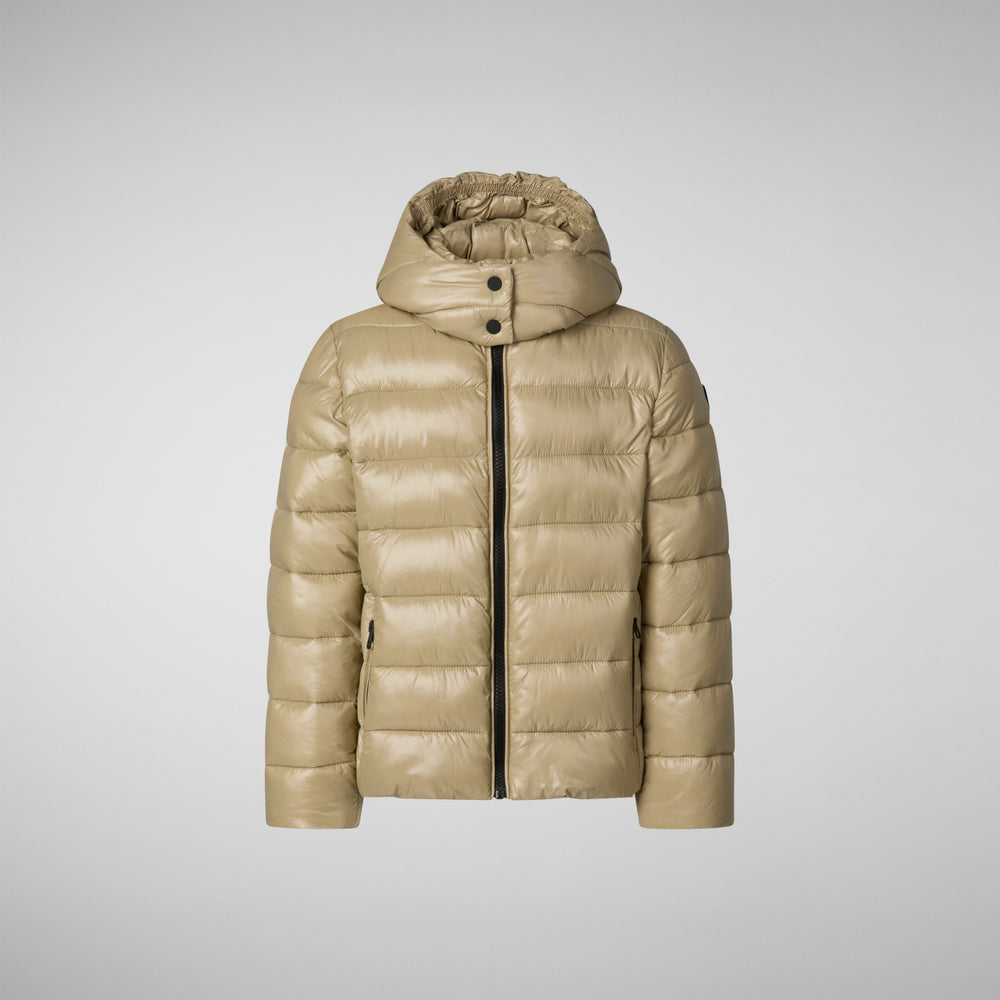 Save the duck PIUMINO ANIMAL FREE BAMBINA EVADINE BEIGE