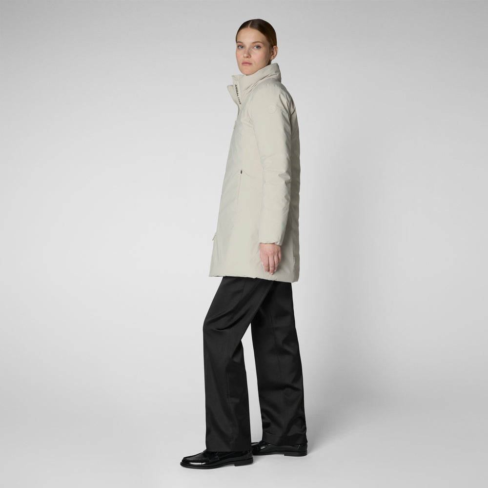 Save the duck PARKA DONNA CON CAPPUCCIO RACHEL RAINY BEIGE Offerte