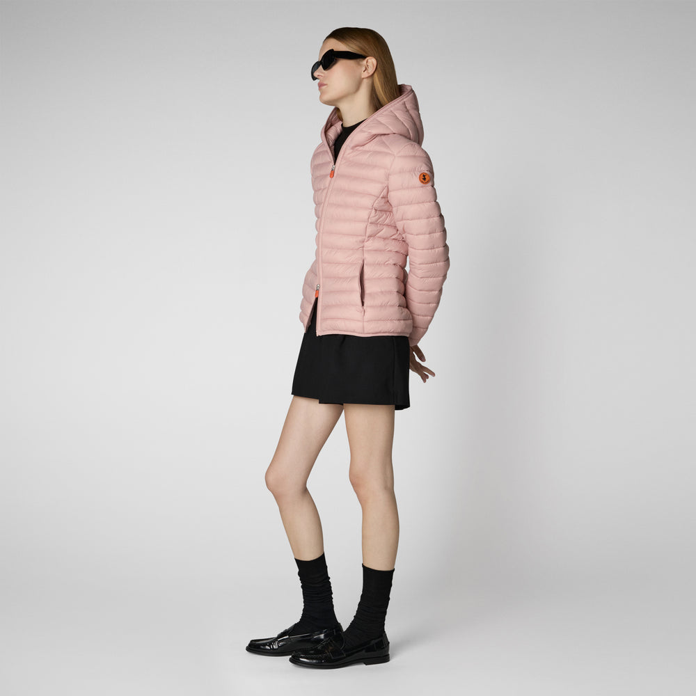 Save the duck Piumino animal free con cappuccio donna Daisy Rosa antico Negozio