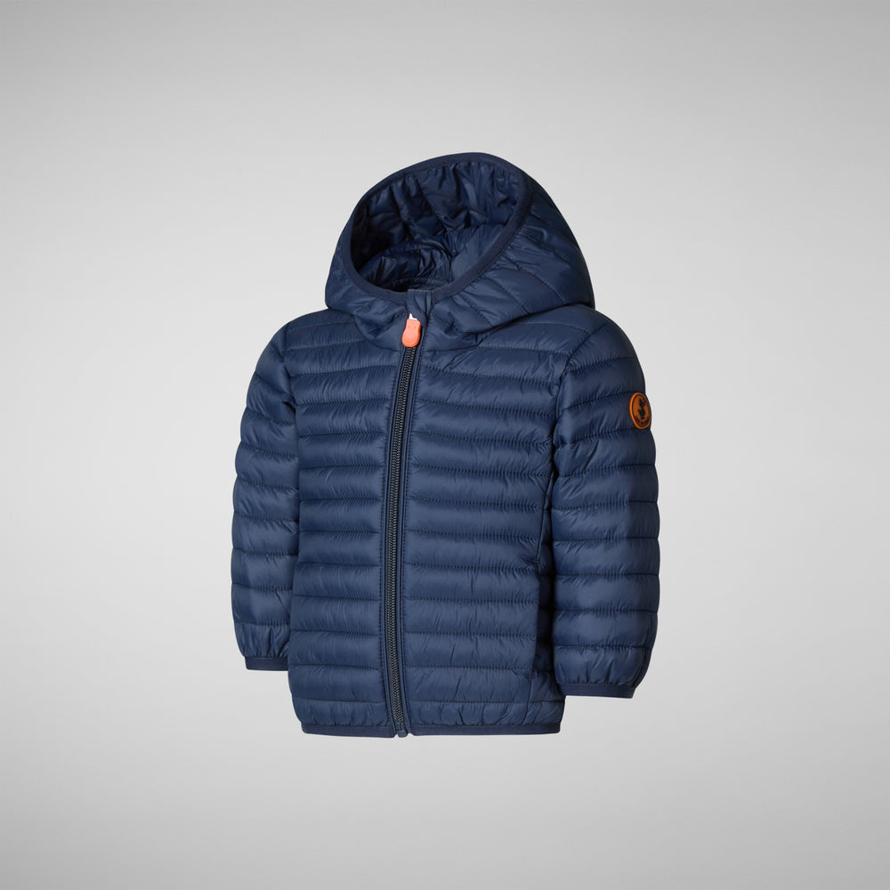 Save the duck Piumino animal free unisex Nene blu navy Officina