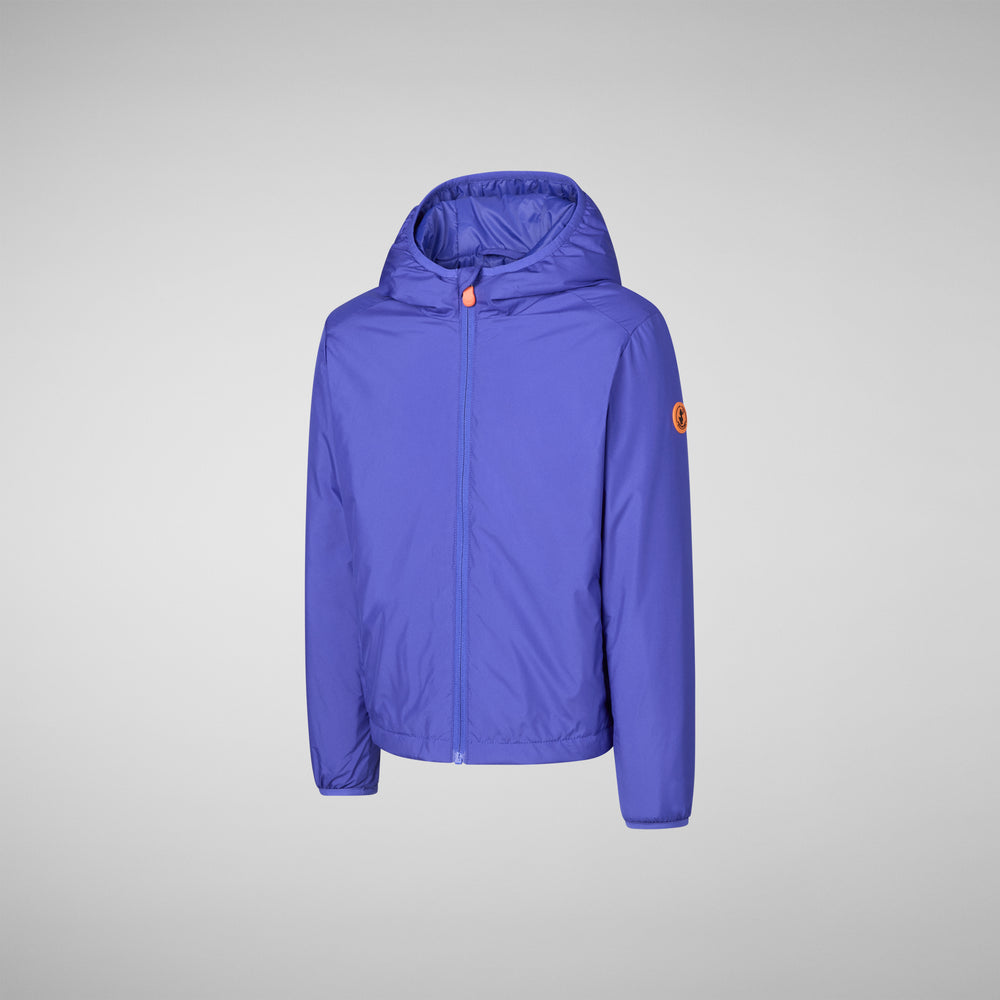 Save the duck GIACCA CON CAPPUCCIO BAMBINO GARETH BLU GENZIANA Vendita