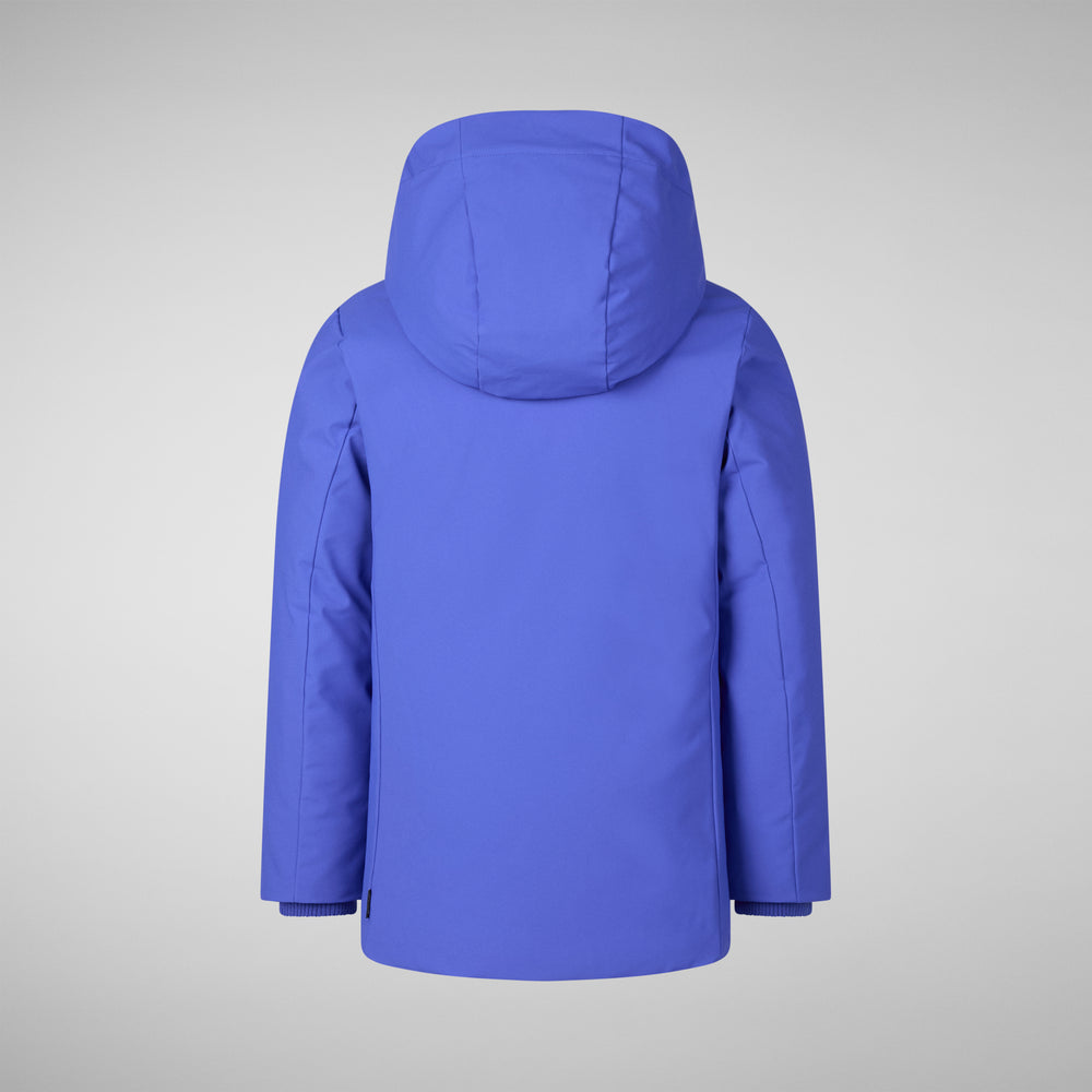 Save the duck PARKA CON CAPPUCCIO THEO BLU GENZIANA Promozione