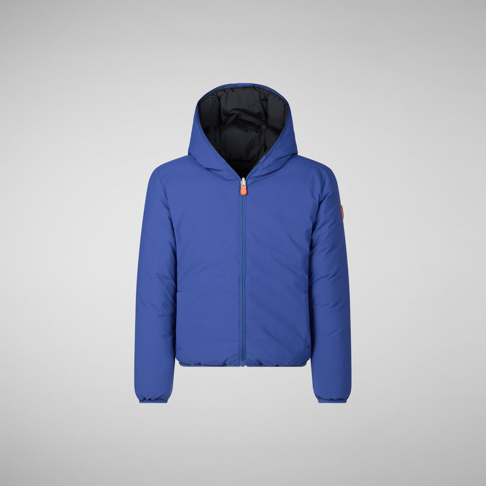 Save the duck GIACCA CON CAPPUCCIO BAMBINO OLIVER ECLIPSE BLU Pezzi Unici