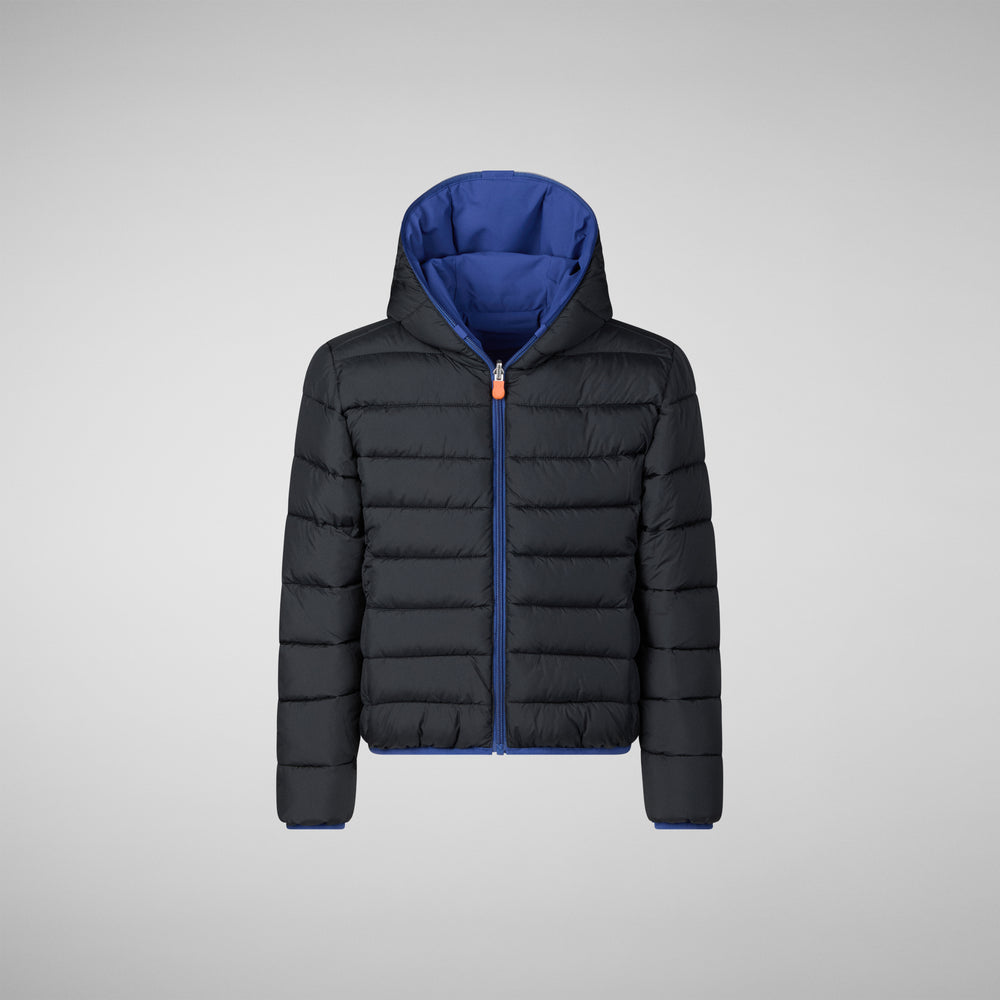 Save the duck GIACCA CON CAPPUCCIO BAMBINO OLIVER ECLIPSE BLU Pezzi Unici
