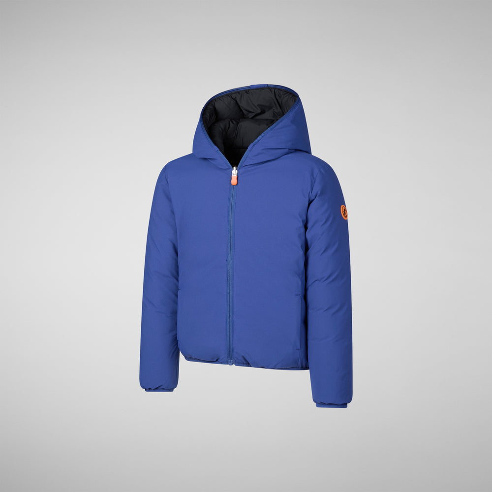 Save the duck GIACCA CON CAPPUCCIO BAMBINO OLIVER ECLIPSE BLU Pezzi Unici
