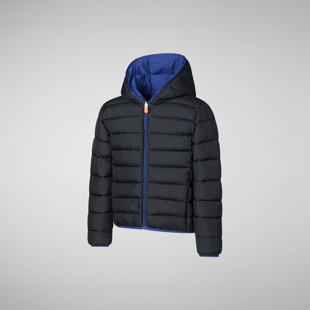 Save the duck GIACCA CON CAPPUCCIO BAMBINO OLIVER ECLIPSE BLU Pezzi Unici