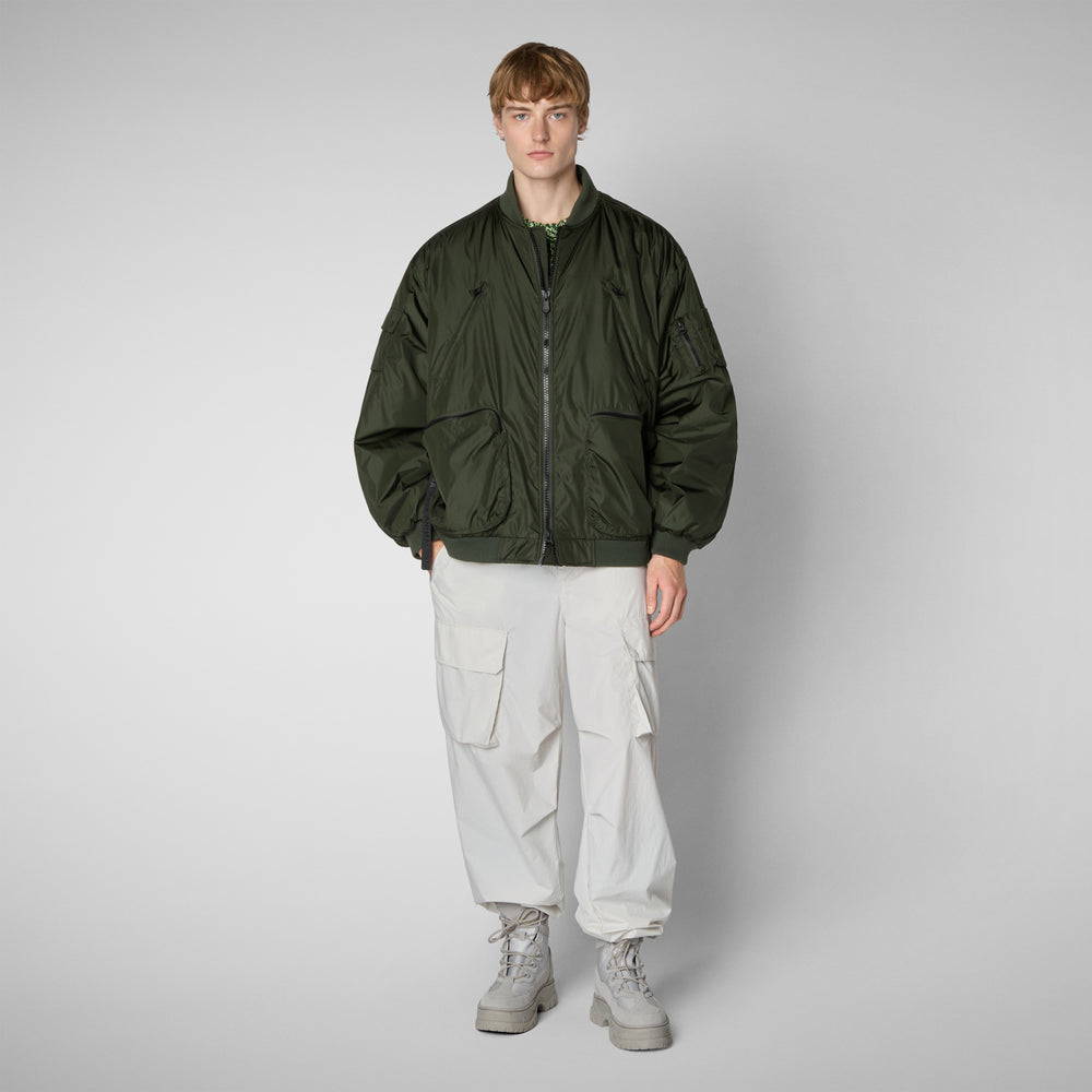 Save the duck Giacca bomber unisex Usher in verde bosco Acquista Ora
