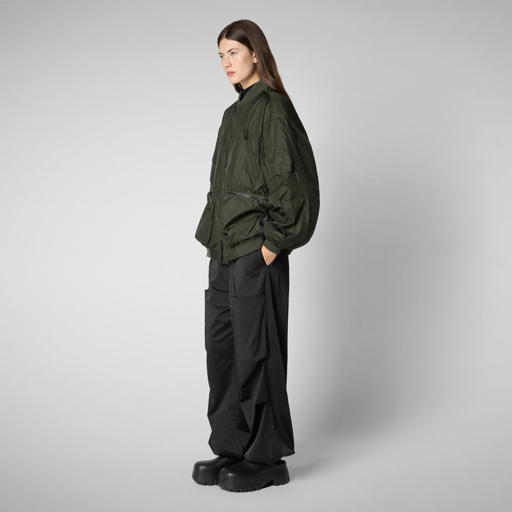 Save the duck Giacca bomber unisex Usher in verde bosco Acquista Ora