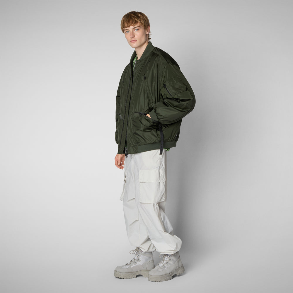 Save the duck Giacca bomber unisex Usher in verde bosco Acquista Ora