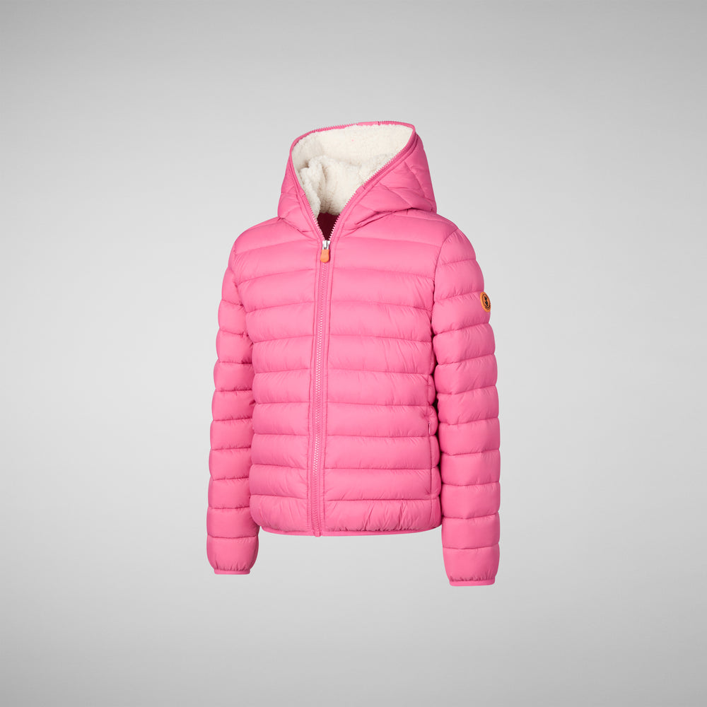 Save the duck PIUMINO ANIMAL FREE BAMBINA LECI GEM PINK Presa