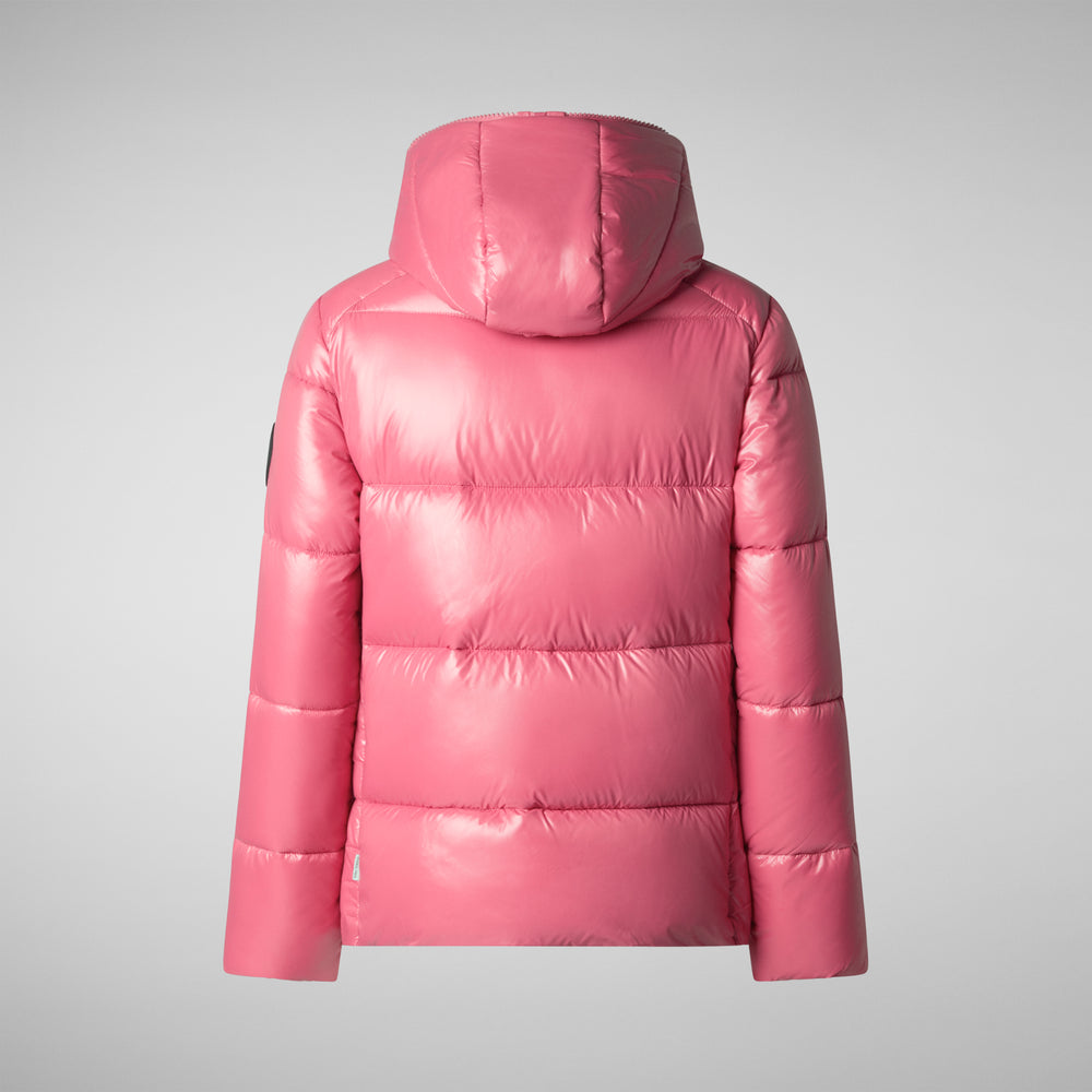 Save the duck PIUMINO ANIMAL FREE CON CAPPUCCIO DONNA LOIS ROSA Vendite Flash