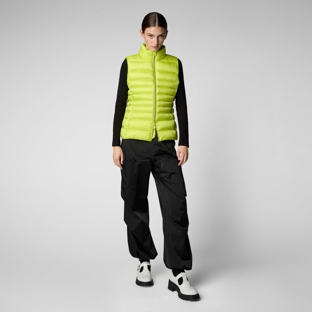 Save the duck GILET DONNA LYNN VERDE LIME Nuova