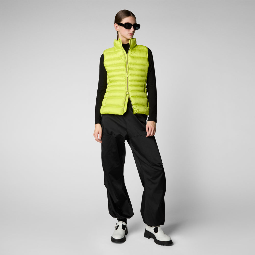 Save the duck GILET DONNA LYNN VERDE LIME Nuova