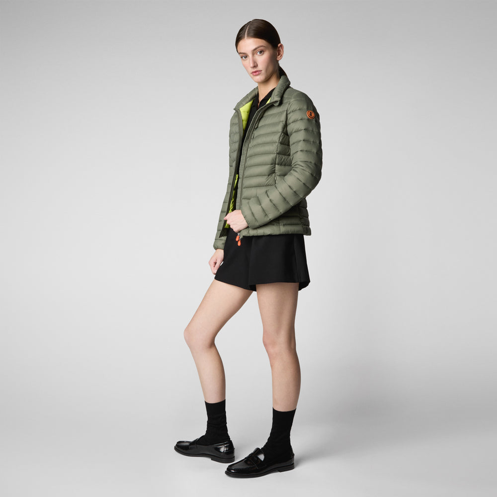 Save the duck GIACCA DONNA CARLY SWAMP GREEN In Linea
