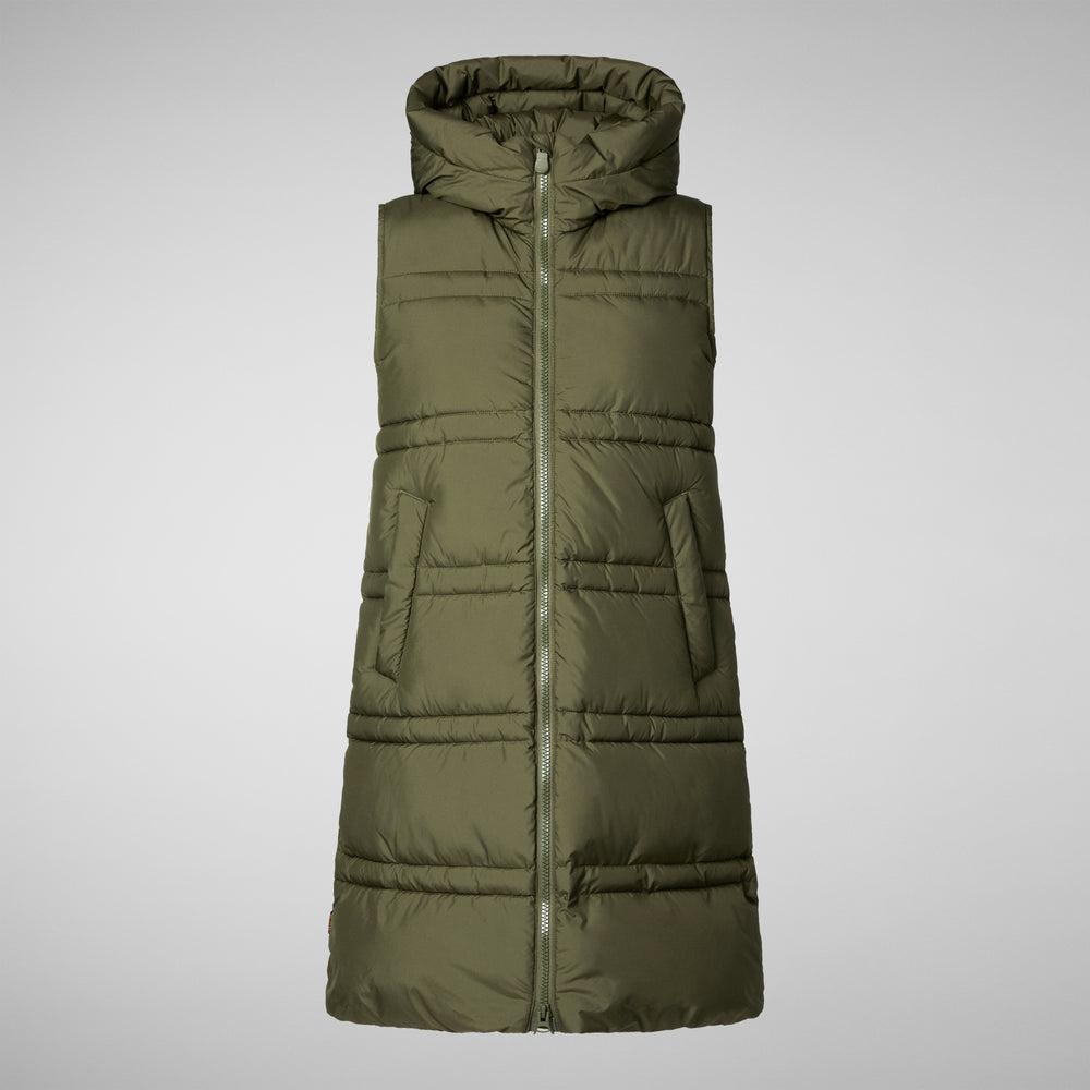 Save the duck GILET CON CAPPUCCIO DONNA JUDEE SHERWOOD GREEN Promozione
