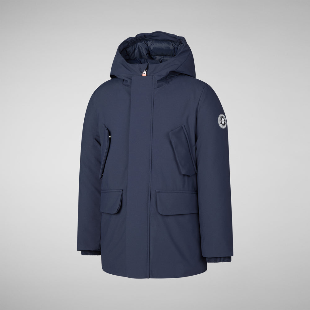 Save the duck PARKA CON CAPPUCCIO THEO BLU NAVY Affare Del Giorno