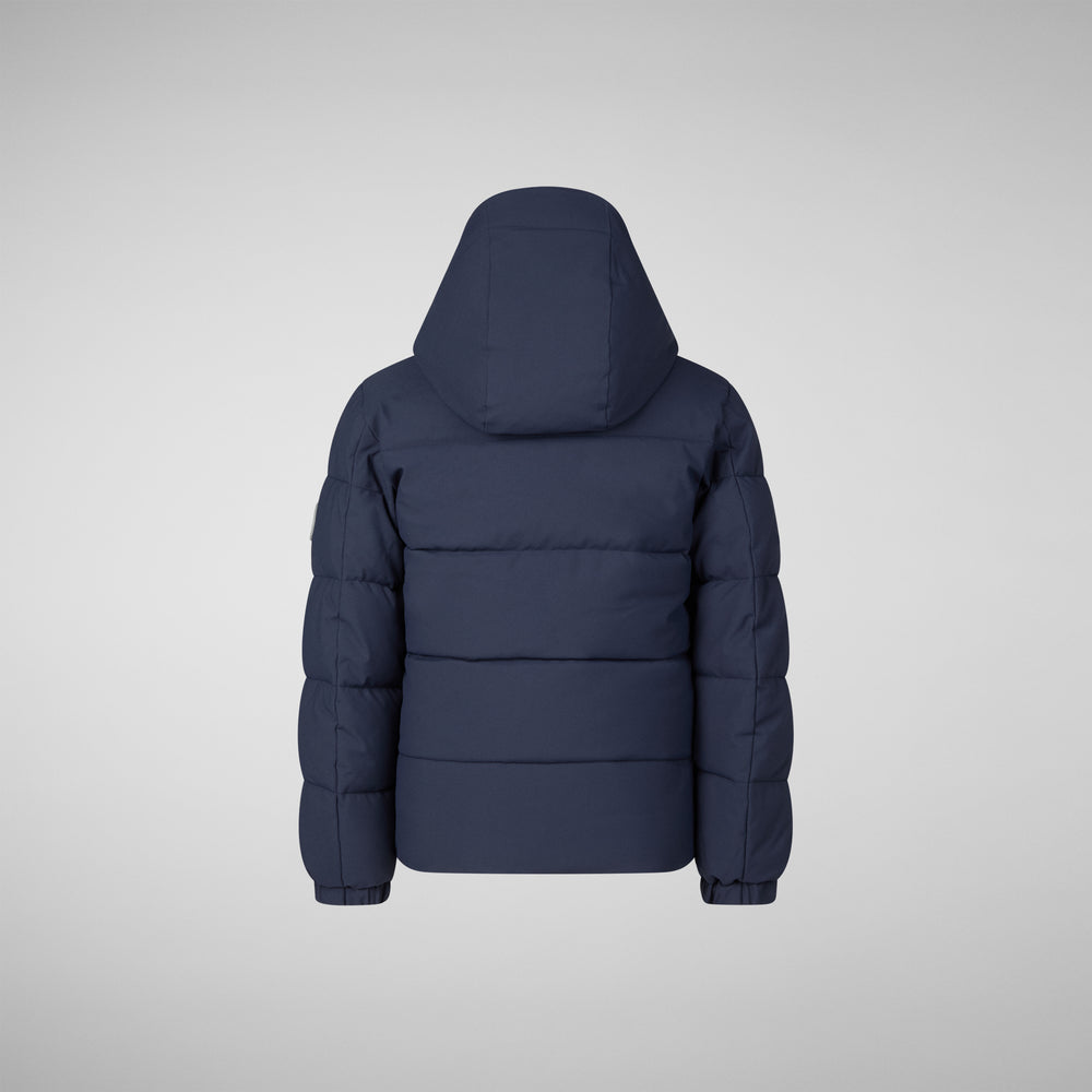 Save the duck PARKA CON CAPPUCCIO BAMBINO KLAUS NAVY BLU Prezzo Ridotto