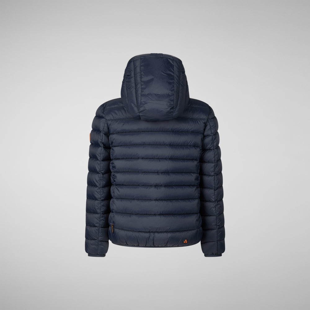 Save the duck PIUMINO ANIMAL FREE BAMBINO BLU FINNEGAN BLU NERO Sottocosto