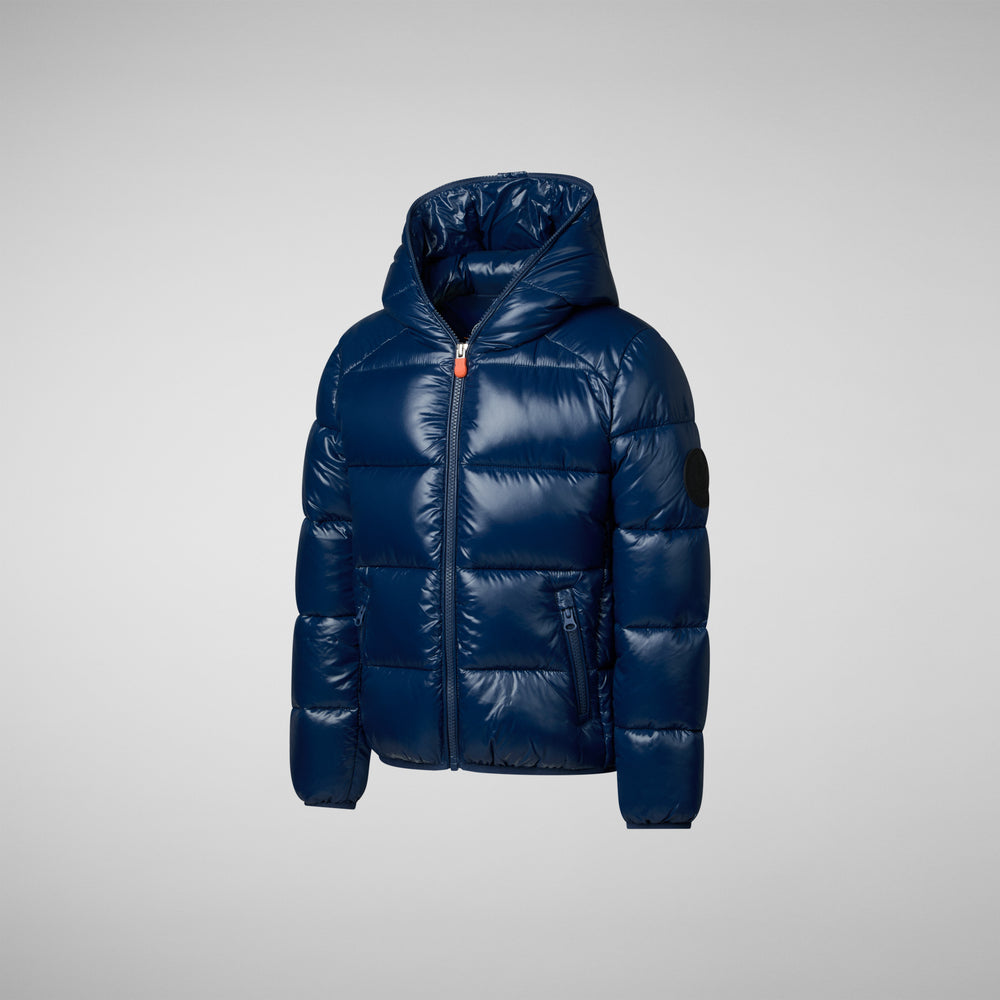 Save the duck PIUMINO ANIMAL FREE BAMBINO ARTIE BLU INCHIOSTRO Presa
