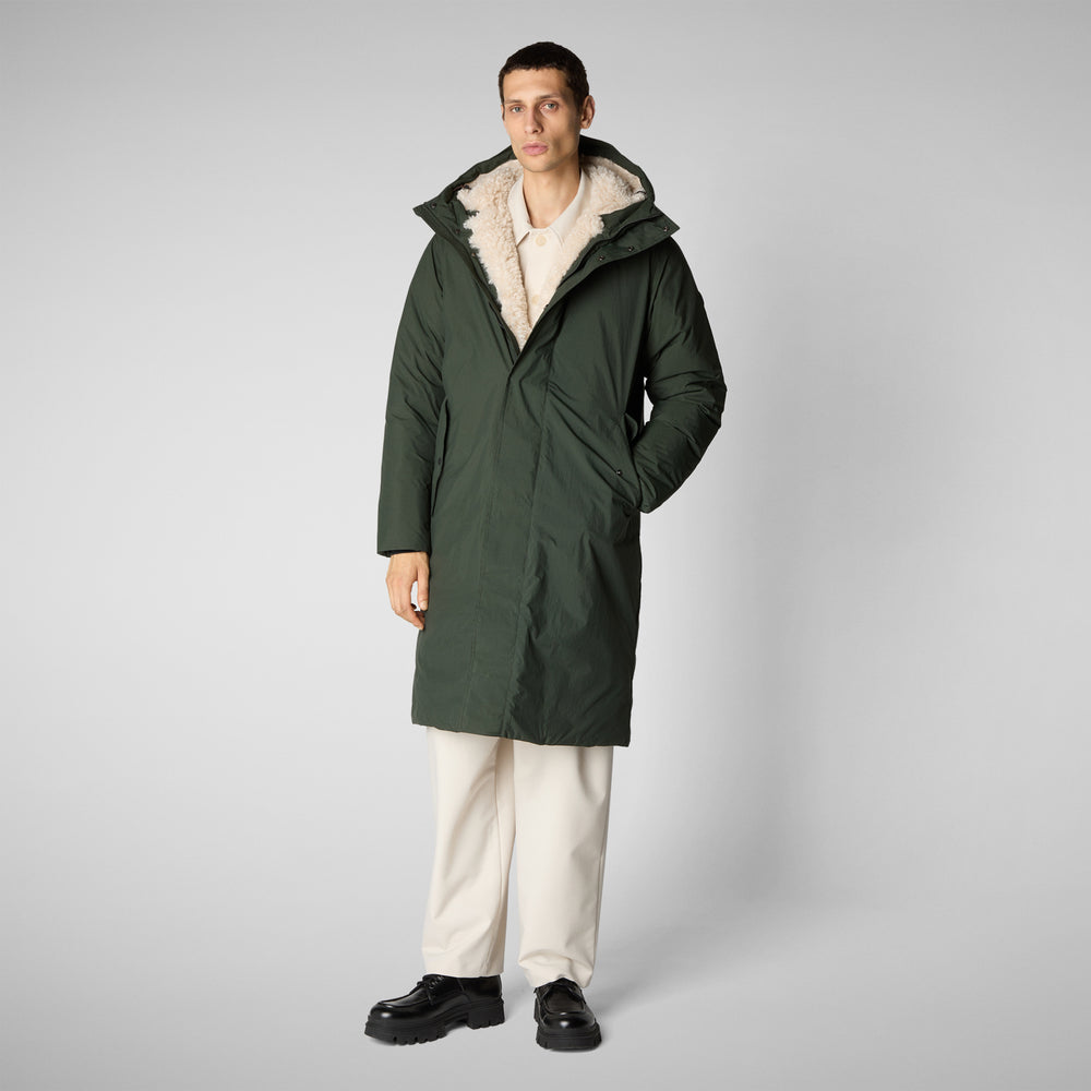 Save the duck PARKA UOMO KILLIAN IN LAND GREEN Economico