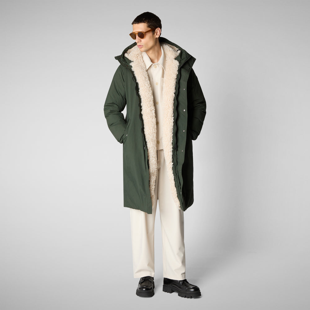 Save the duck PARKA UOMO KILLIAN IN LAND GREEN Economico