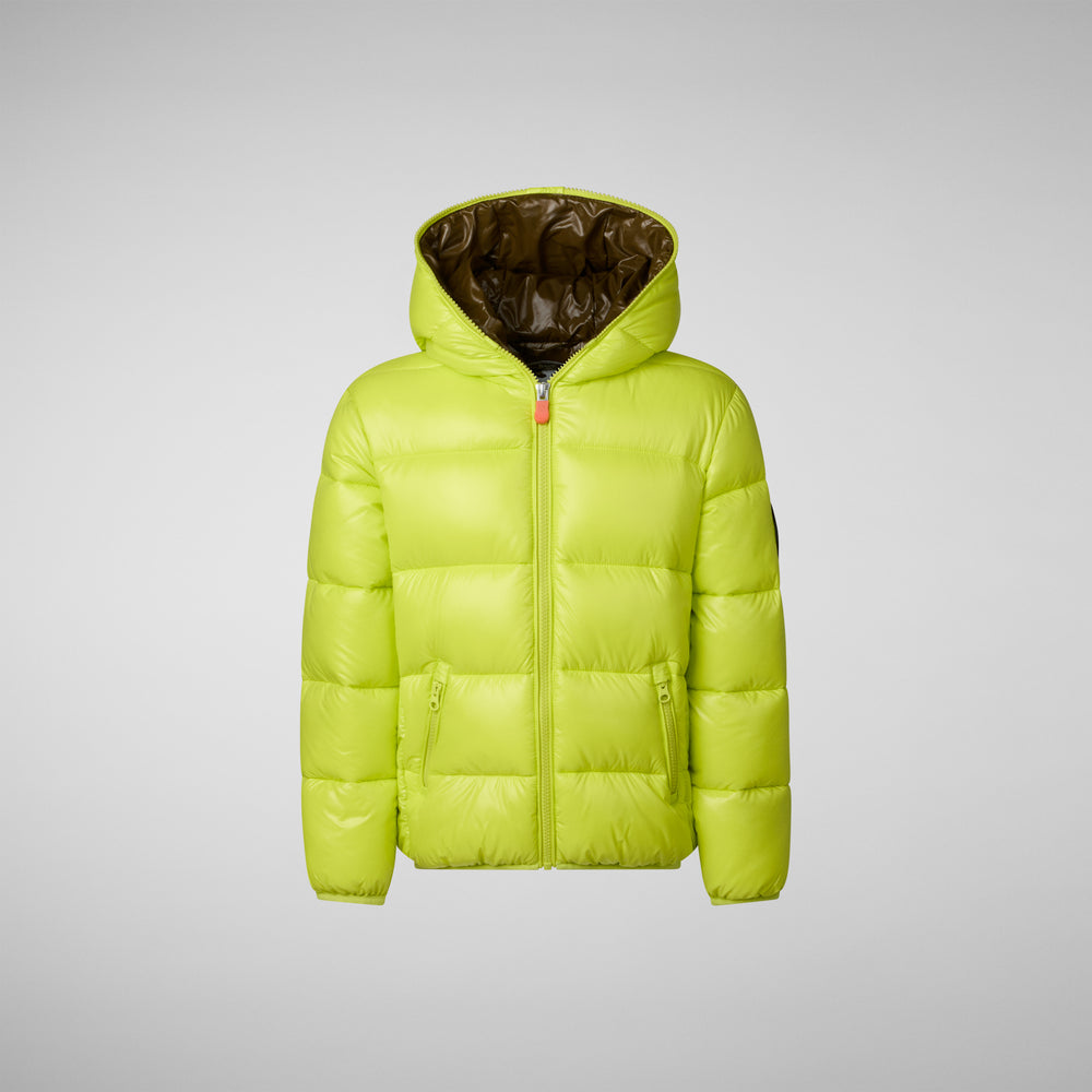 Save the duck PIUMINO ANIMAL FREE BAMBINA KATE VERDE LIME