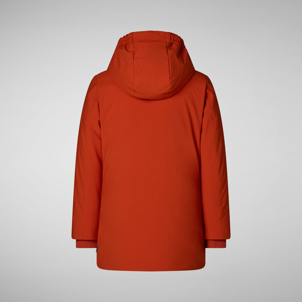 Save the duck PARKA CON CAPPUCCIO BAMBINA ALLY ARANCIONE Negozio