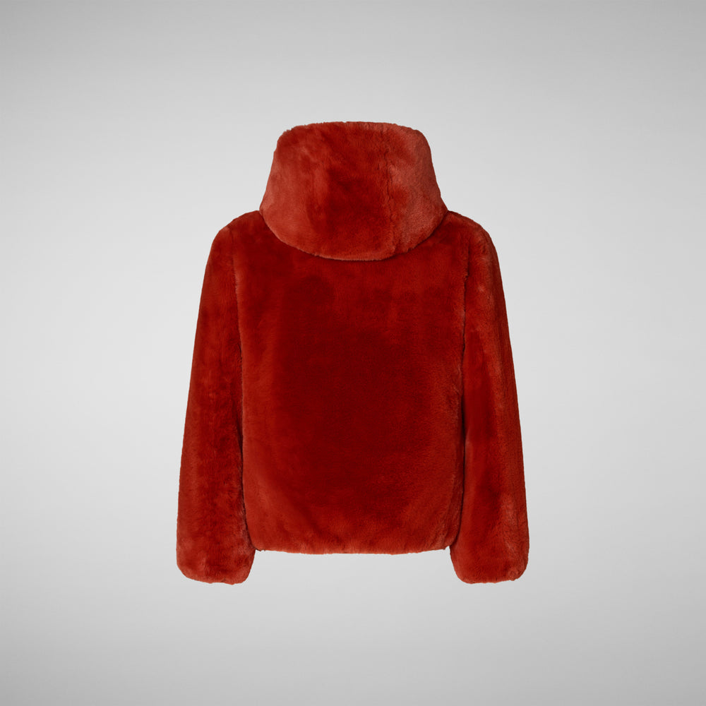 Save the duck GIACCA CON CAPPUCCIO BAMBINA CHLOE ARANCIONE Enormi risparmi