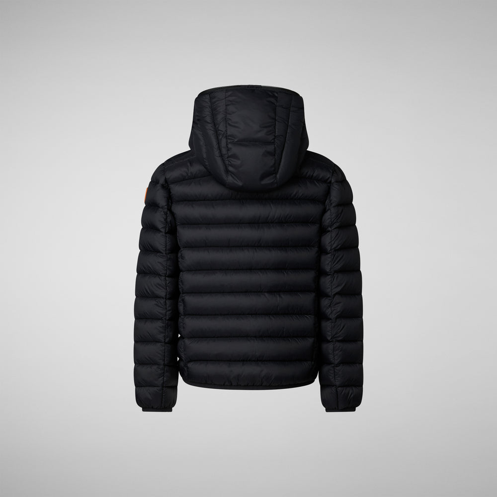 Save the duck PIUMINO ANIMAL FREE BAMBINO DONY NERO E GIALLO Qualità Garantita